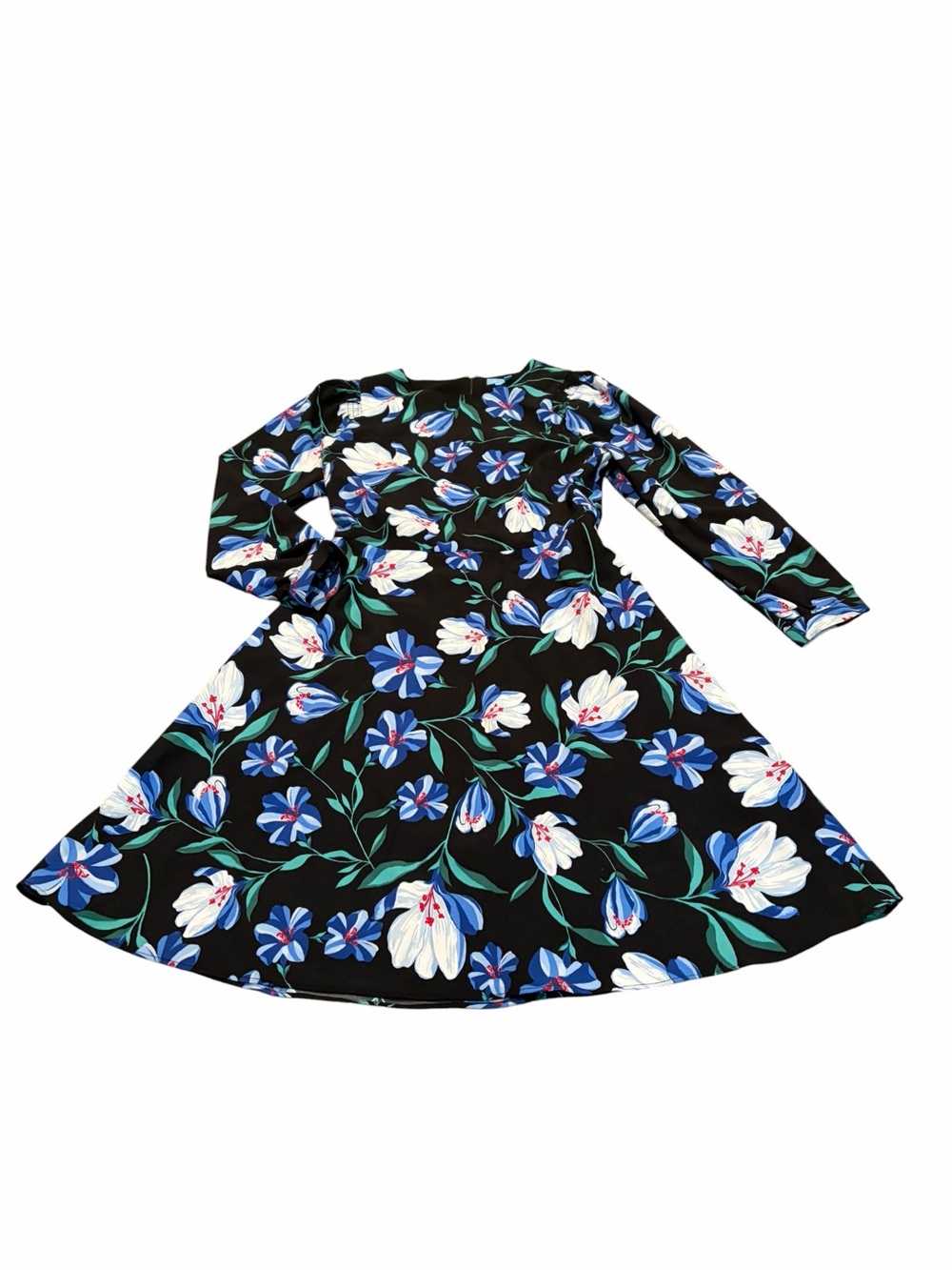 DRAPER JAMES floral smocked sleeve dress